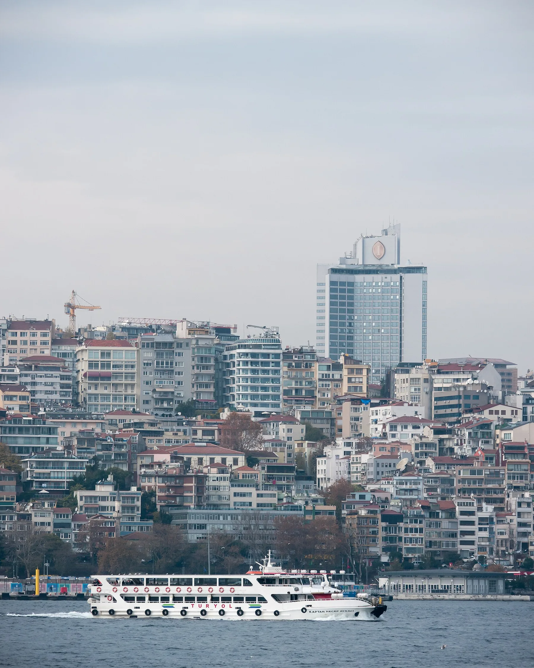 Ferries crossing the Bosphorus in Istanbul