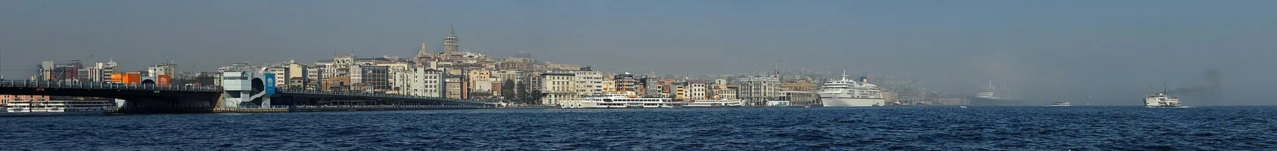 Istanbul panorama around Galata Tower